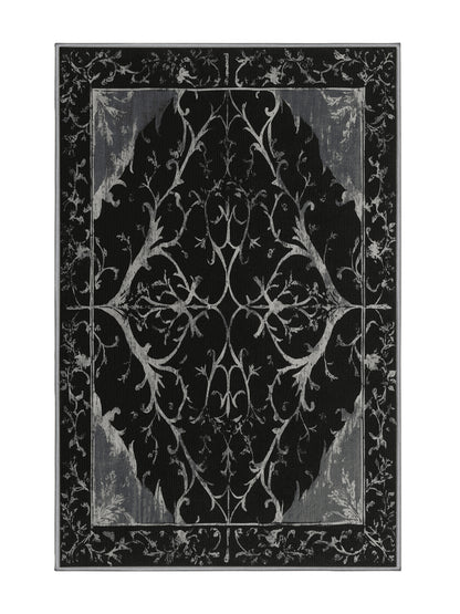 Nocturne Elegance Silver Thorn - Premium Sage Green Modern Area Rug | Plush & Washable Options | Rugolution Home Decor