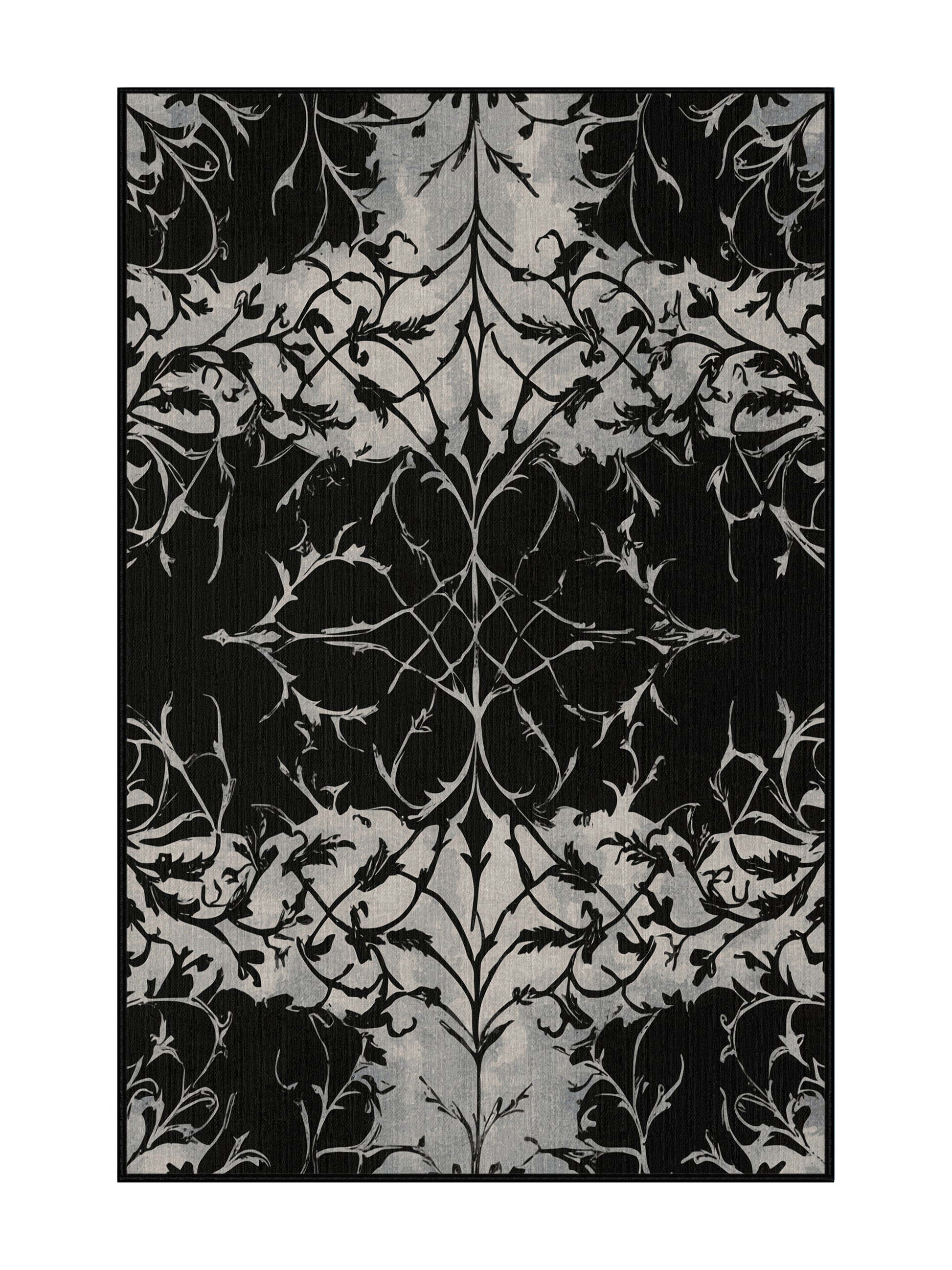 Nocturne Elegance Dusk Tapestry - Premium Gunmetal Gray Modern Area Rug | Plush & Washable Options | Rugolution Home Decor