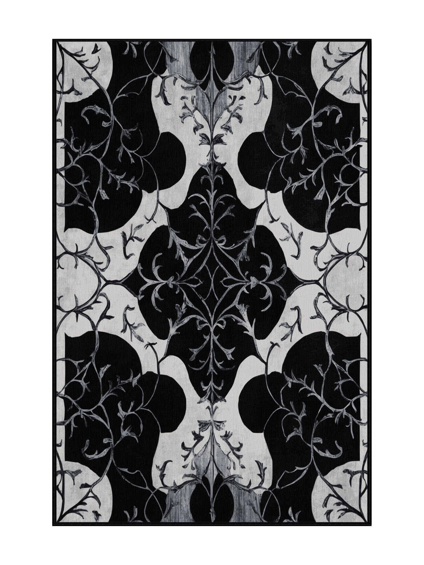 Nocturne Elegance Nightfall Enchant - Premium Gunmetal Modern Area Rug | Plush & Washable Options | Rugolution Home Decor