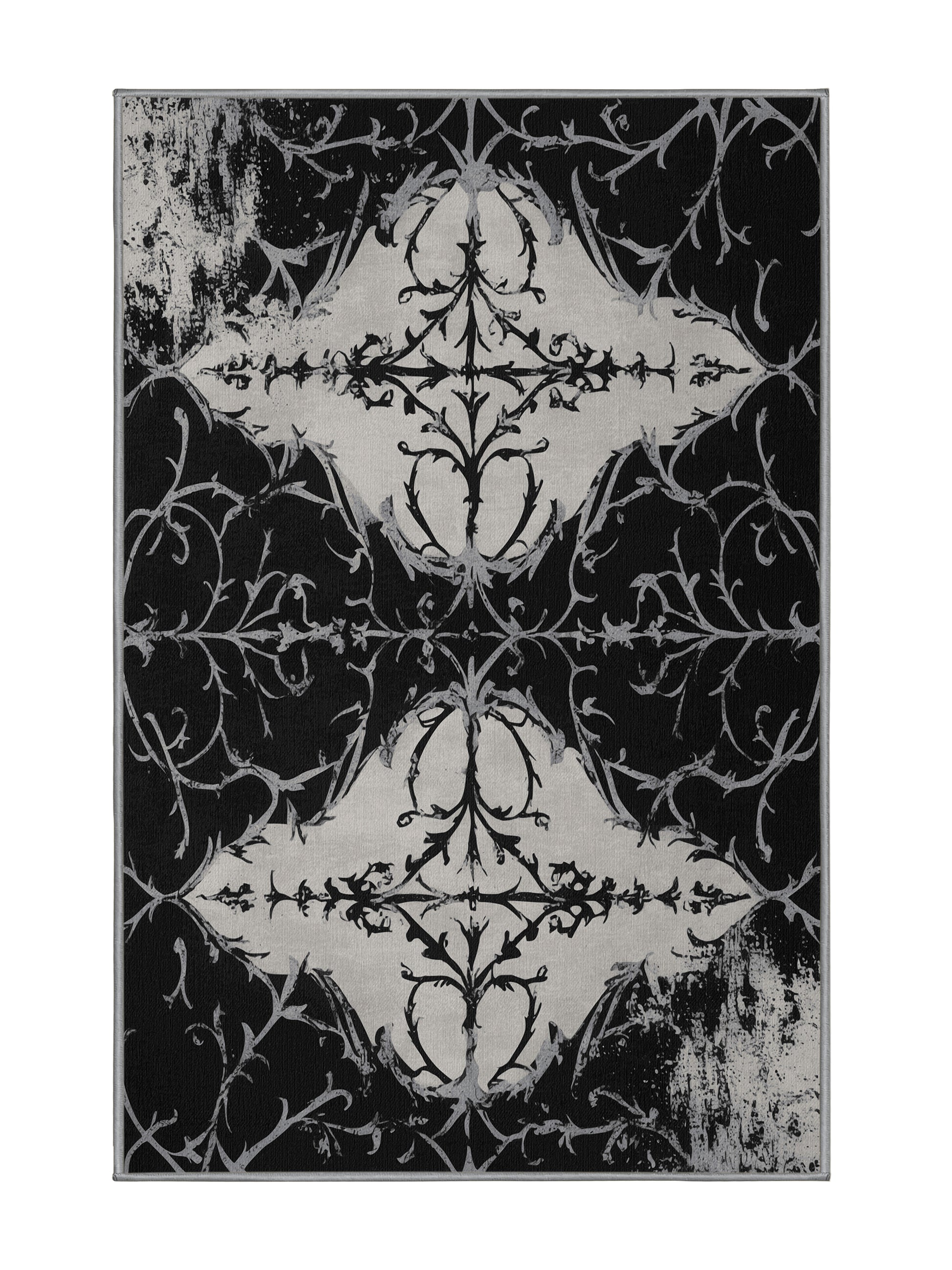 Nocturne Elegance Velvet Noir - Premium Midnight Modern Area Rug | Plush & Washable Options | Rugolution Home Decor