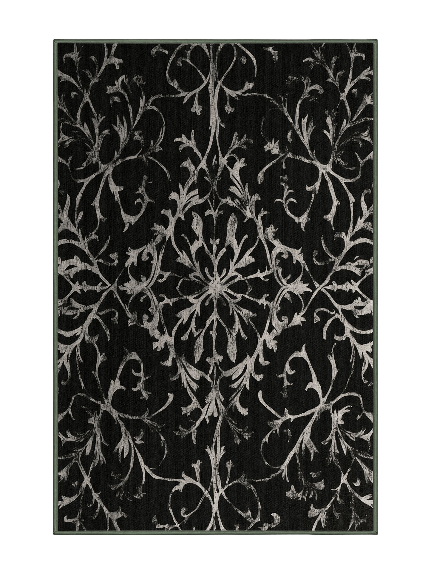 Nocturne Elegance Veiled Elegance - Premium Camouflage Green Modern Area Rug | Plush & Washable Options | Rugolution Home Decor