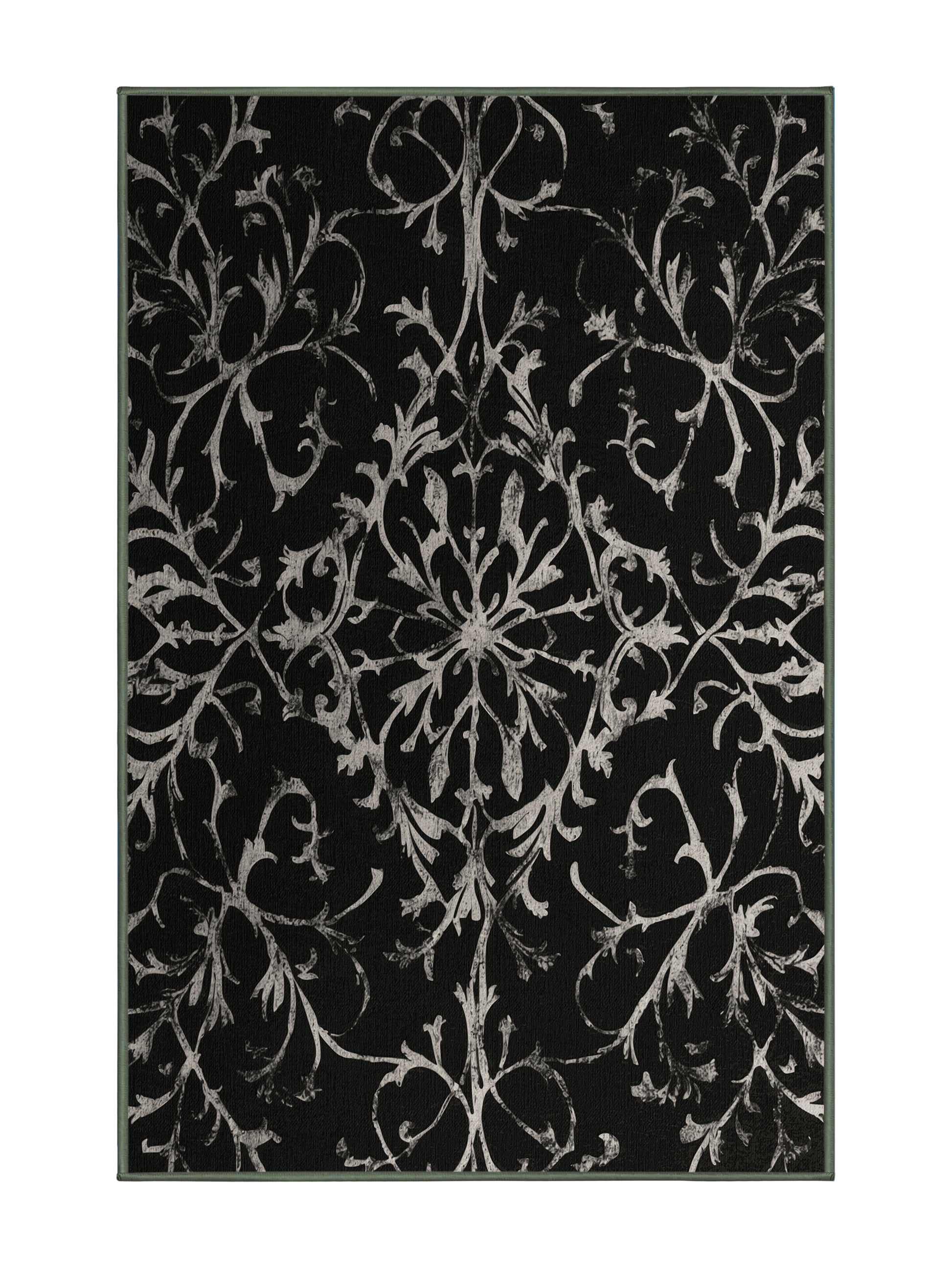 Nocturne Elegance Veiled Elegance - Premium Camouflage Green Modern Area Rug | Plush & Washable Options | Rugolution Home Decor