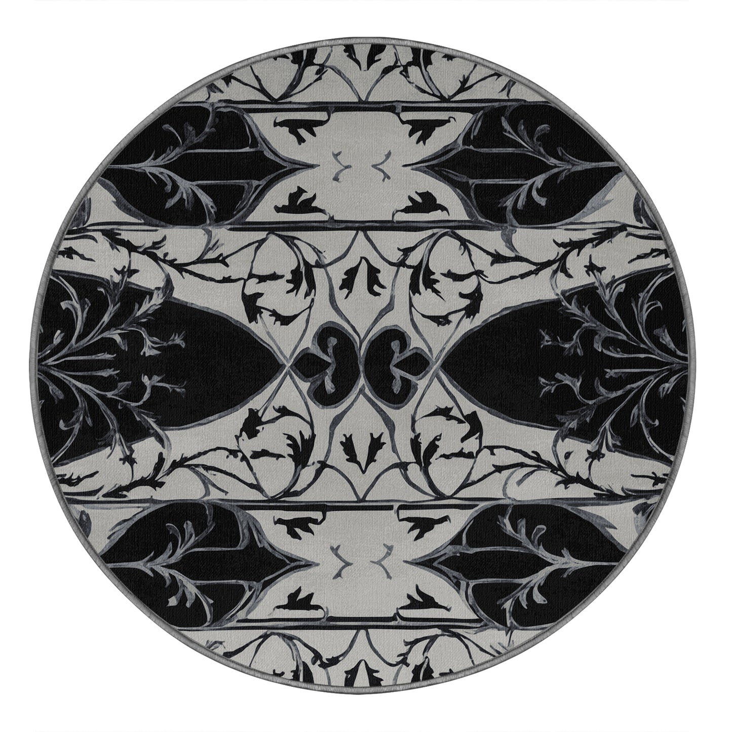 Obsidian Scroll Rug