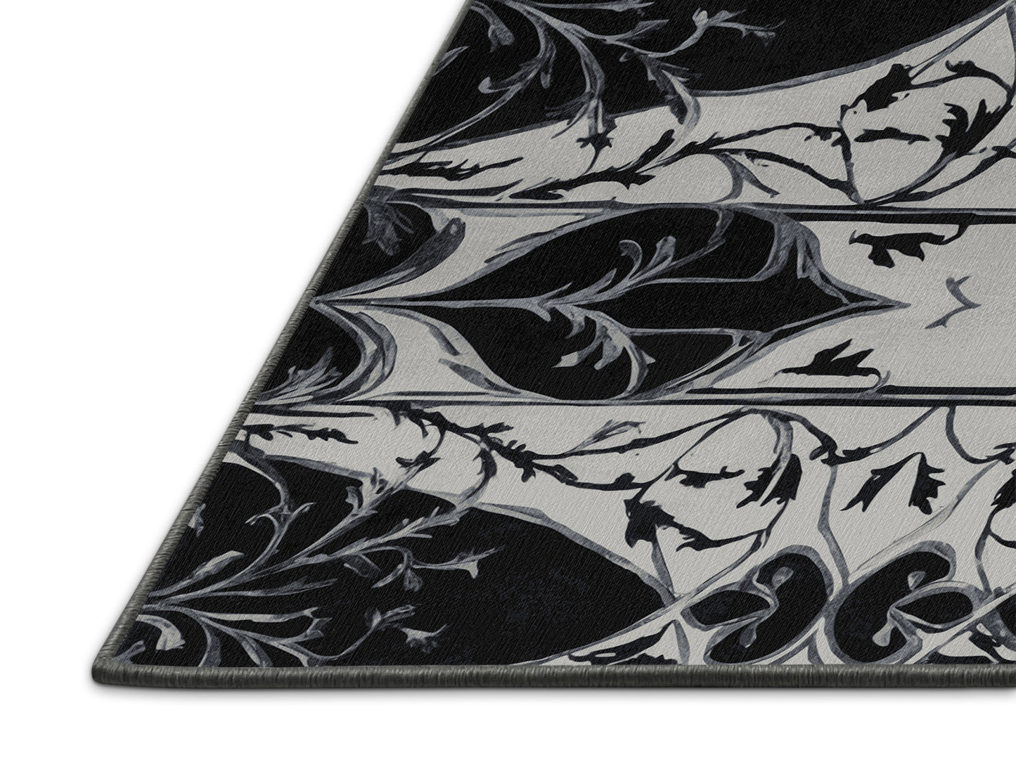 Obsidian Scroll Rug