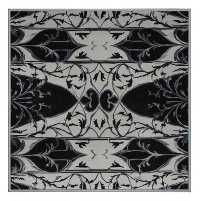 Obsidian Scroll Rug