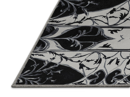 Obsidian Scroll Rug