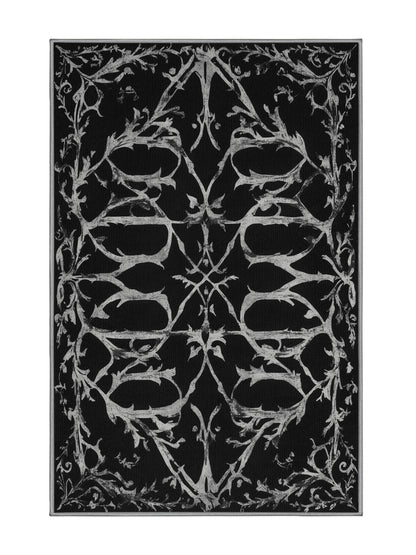 Nocturne Elegance Rustling Ivy - Premium Night Modern Area Rug | Plush & Washable Options | Rugolution Home Decor