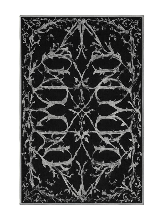 Nocturne Elegance Rustling Ivy - Premium Night Modern Area Rug | Plush & Washable Options | Rugolution Home Decor