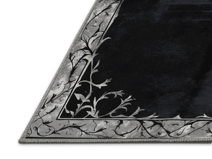 Silver Petal Rug