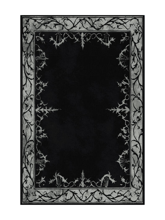 Nocturne Elegance Starry Noir - Premium Gunmetal Modern Area Rug | Plush & Washable Options | Rugolution Home Decor