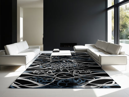 Midnight Blossom Rug