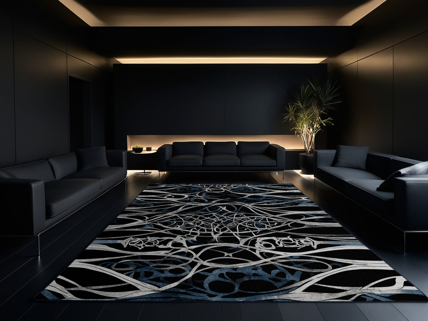 Midnight Blossom Rug