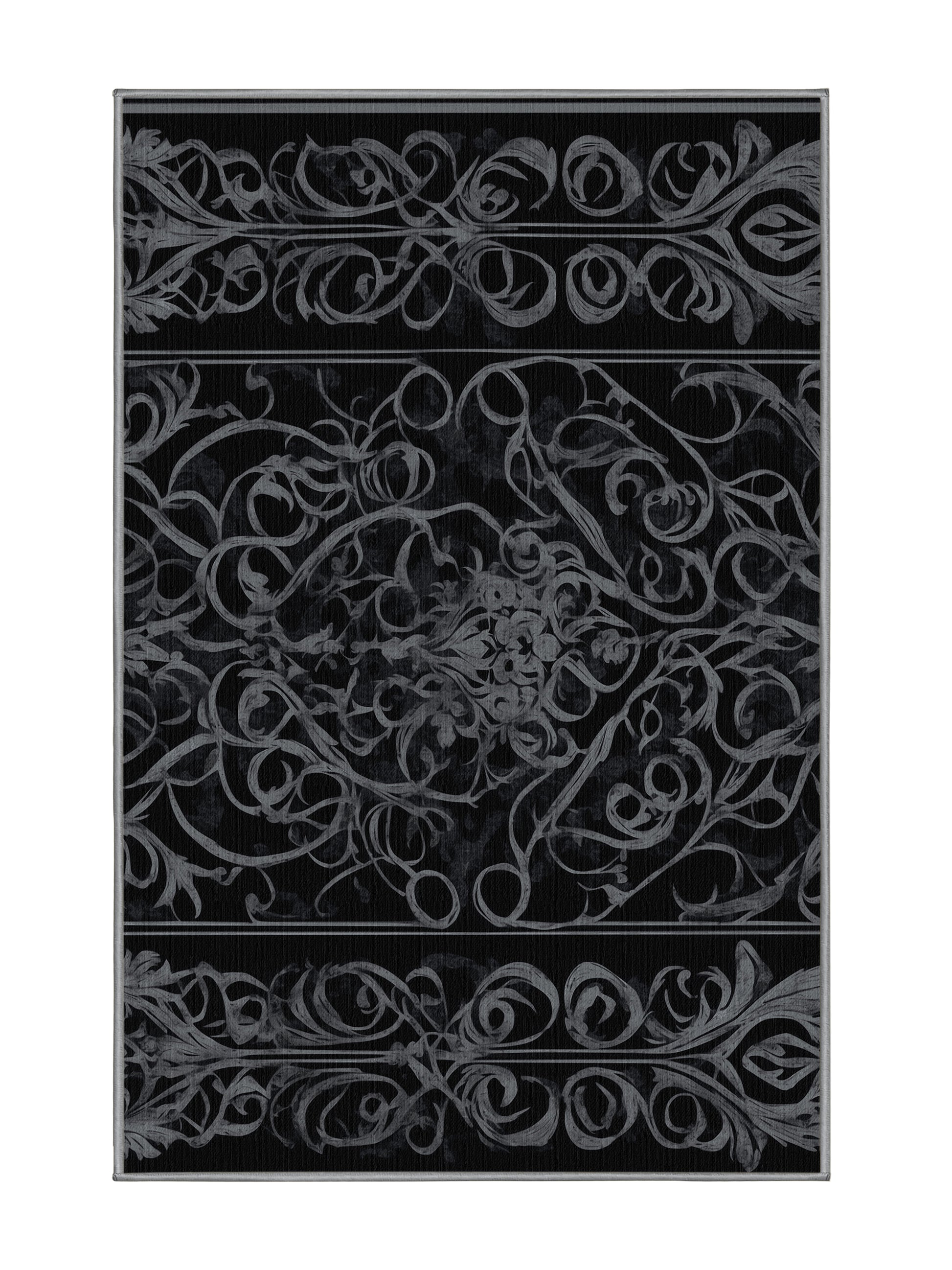 Nocturne Elegance Whispering Shadows - Premium Night Modern Area Rug | Plush & Washable Options | Rugolution Home Decor