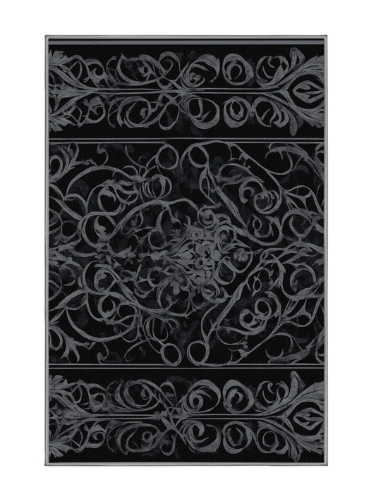 Nocturne Elegance Whispering Shadows - Premium Night Modern Area Rug | Plush & Washable Options | Rugolution Home Decor