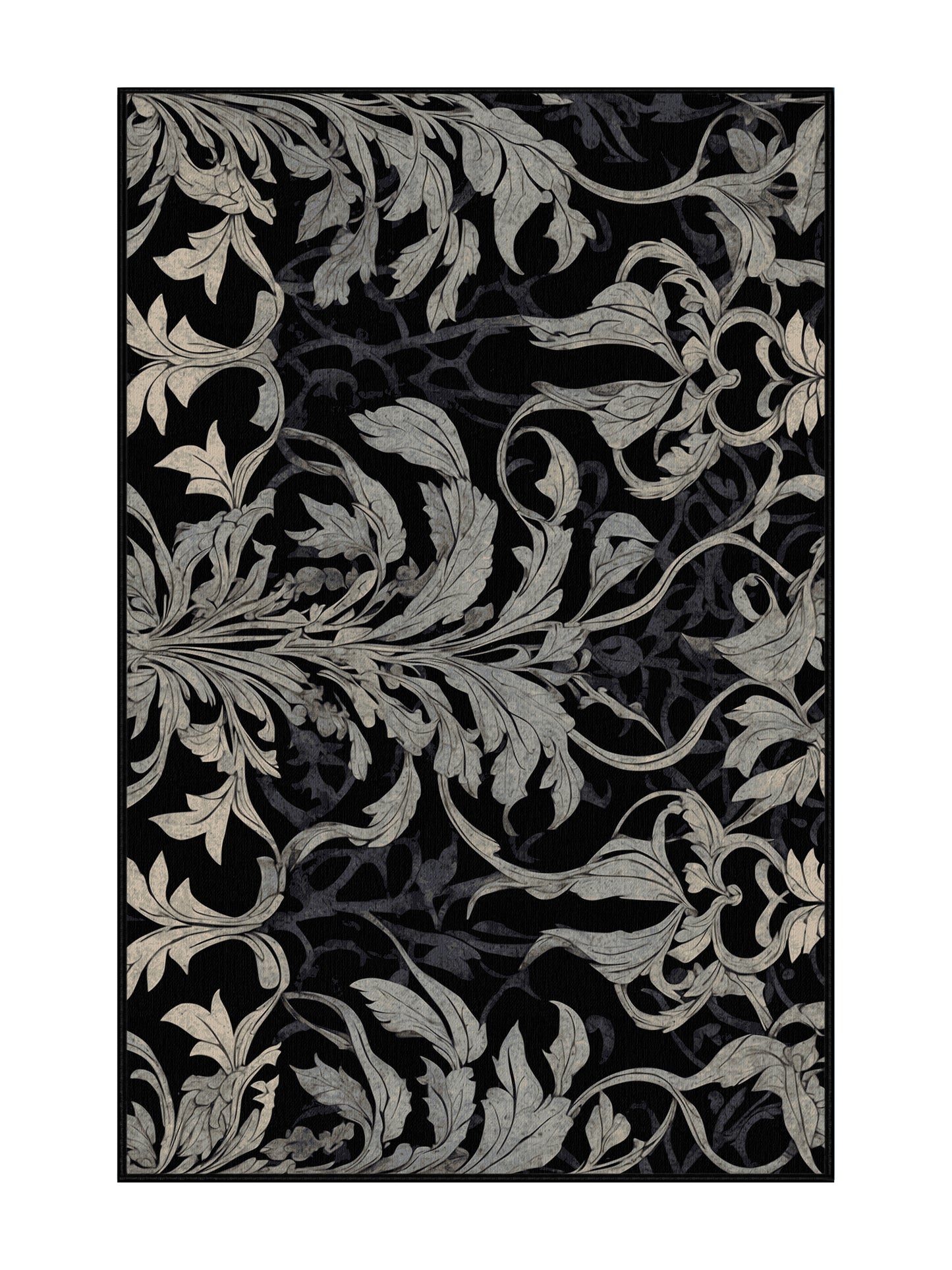 Nocturne Elegance Twilight Glow - Premium Dark Slate Modern Area Rug | Plush & Washable Options | Rugolution Home Decor