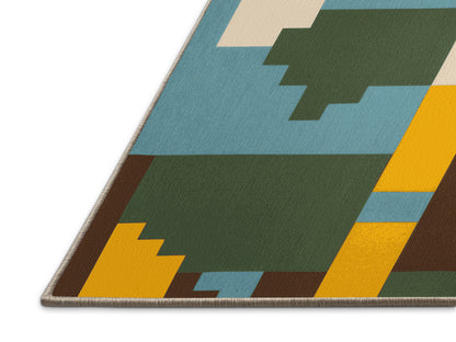 Blocky Horizons Rug