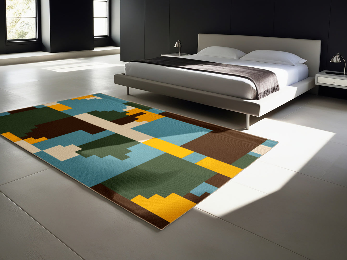 Blocky Horizons Rug