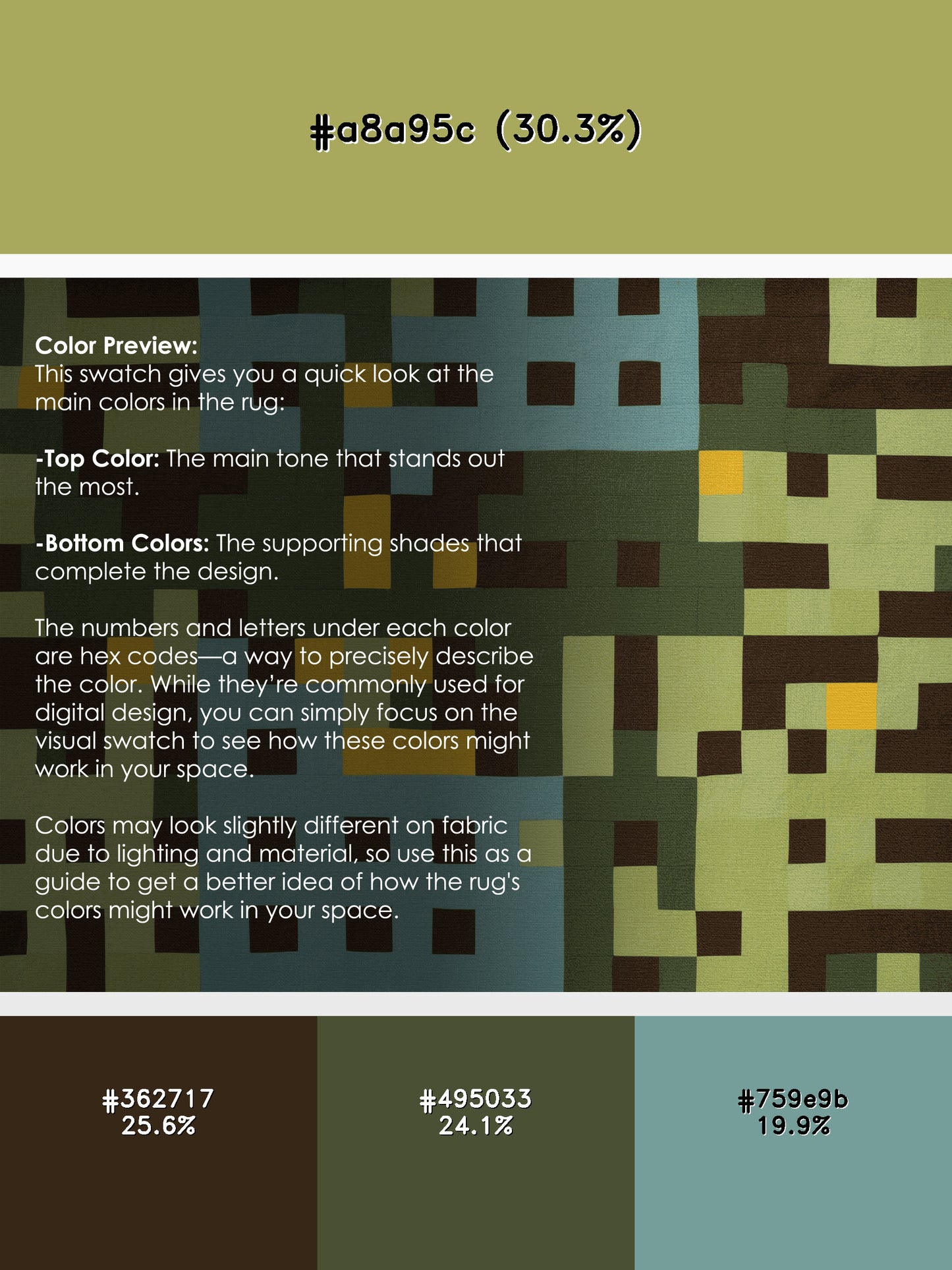 Earth Tones Mosaic Rug