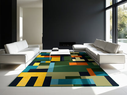 Pixelized Peaks Rug