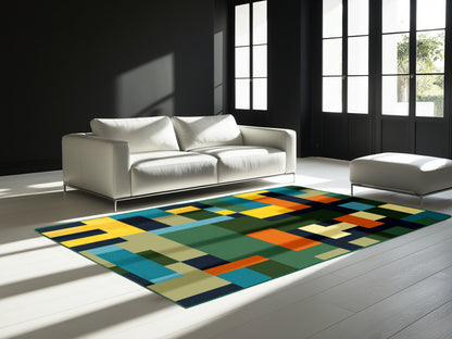 Pixelized Peaks Rug