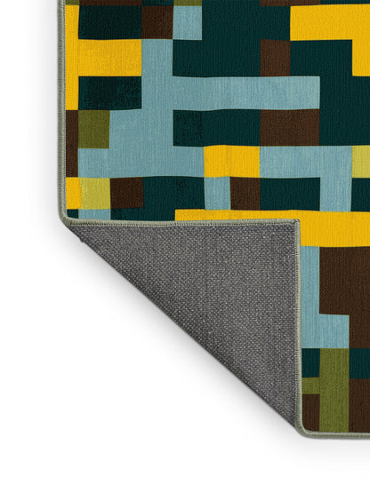 Bordered Blocks Rug