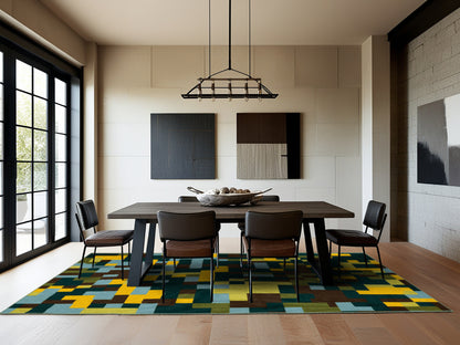 Bordered Blocks Rug