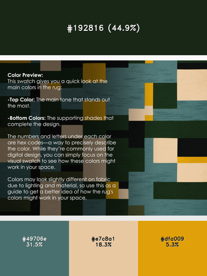 Colorful Coordinates Rug