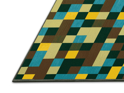 Earth Mosaic Grid Rug