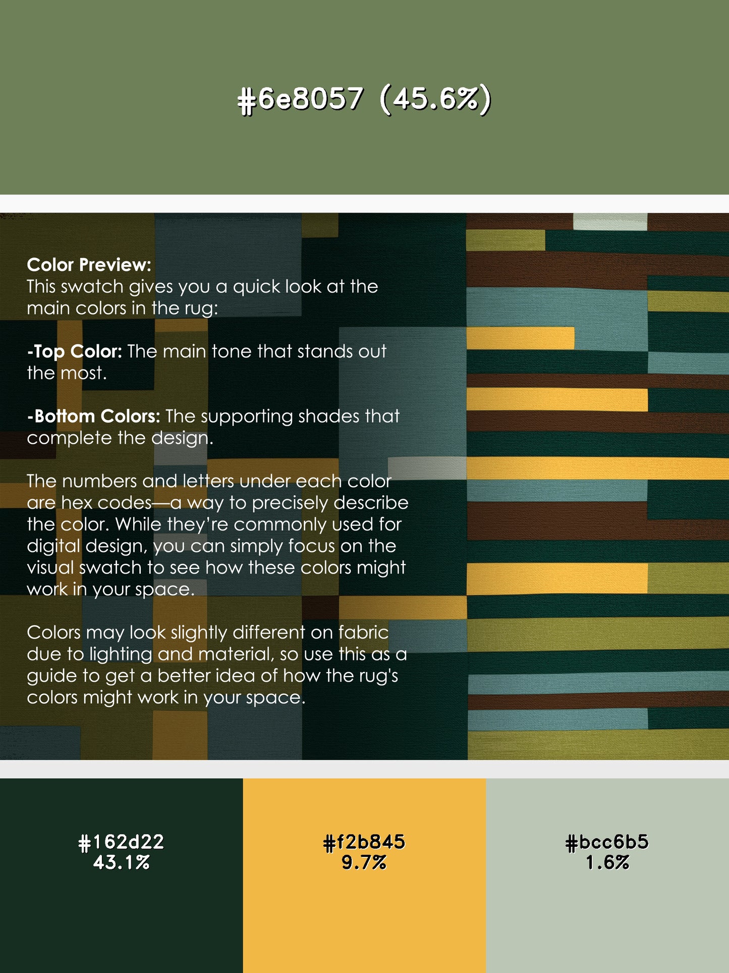 Pixelated Patches Rug