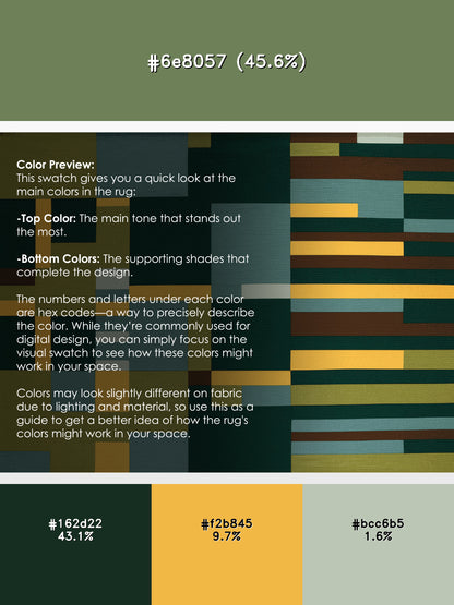 Pixelated Patches Rug