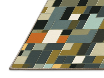 Earthly Cubes Rug