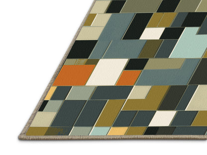 Earthly Cubes Rug