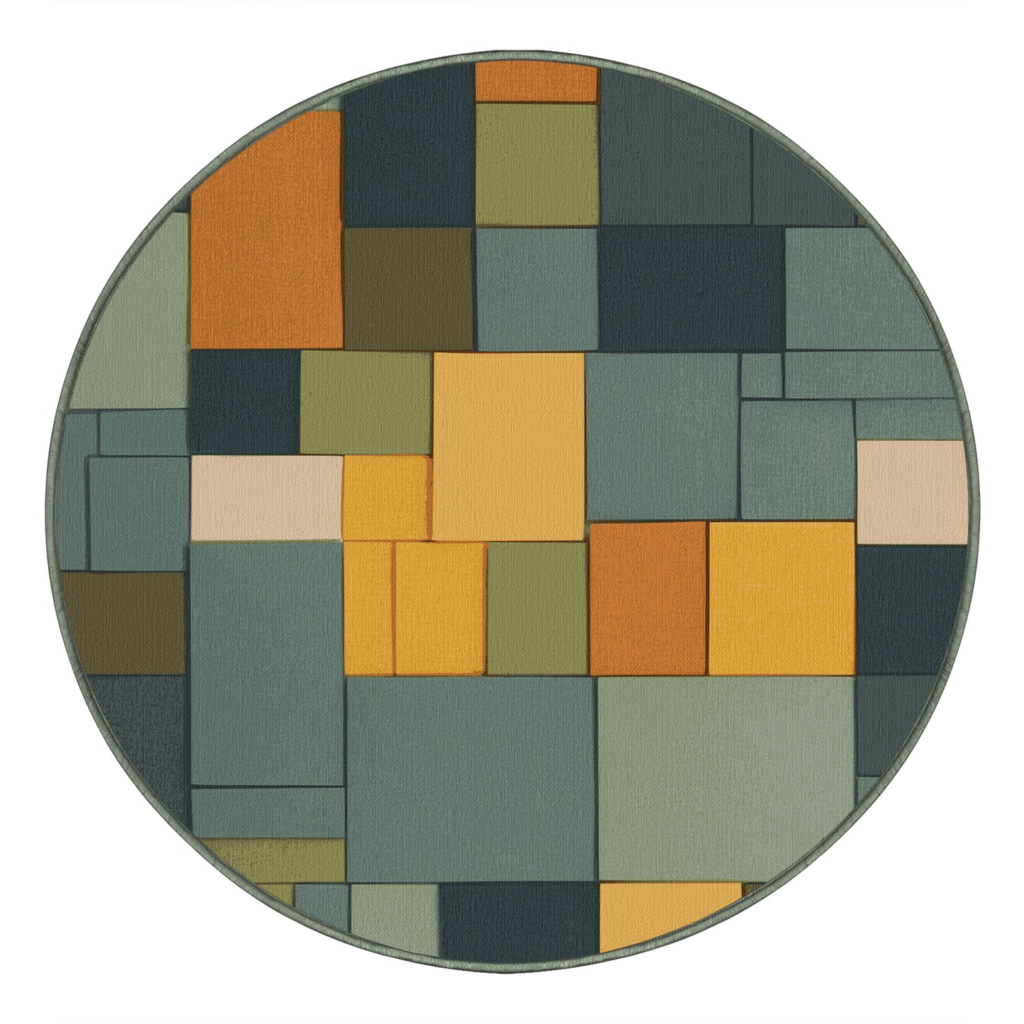 Blocky Earth Palette Rug