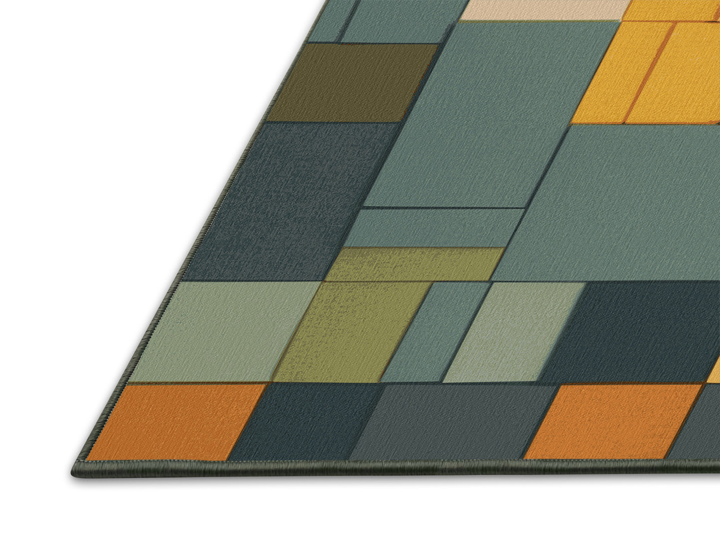 Blocky Earth Palette Rug