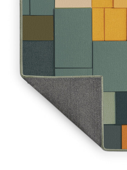 Blocky Earth Palette Rug