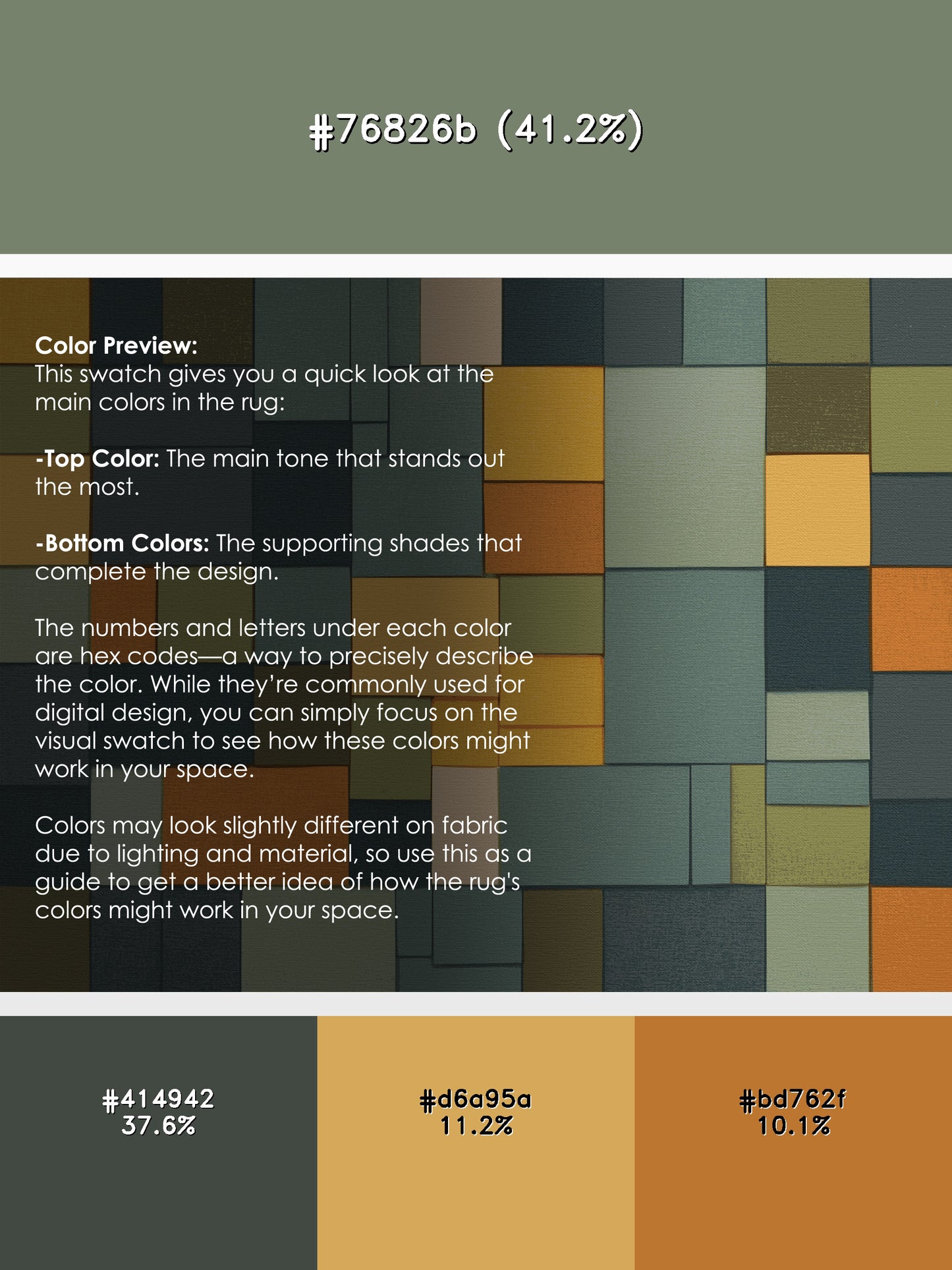 Blocky Earth Palette Rug