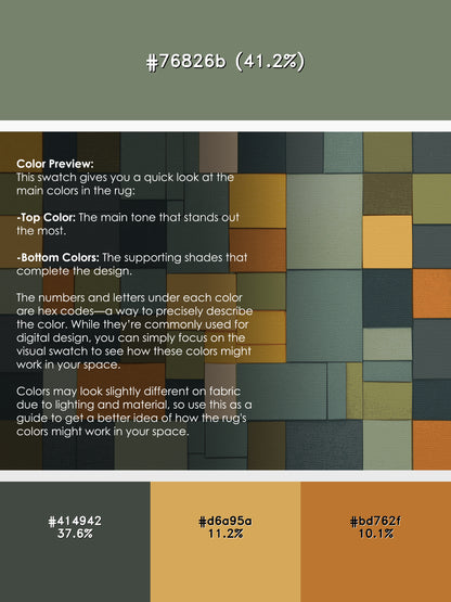 Blocky Earth Palette Rug