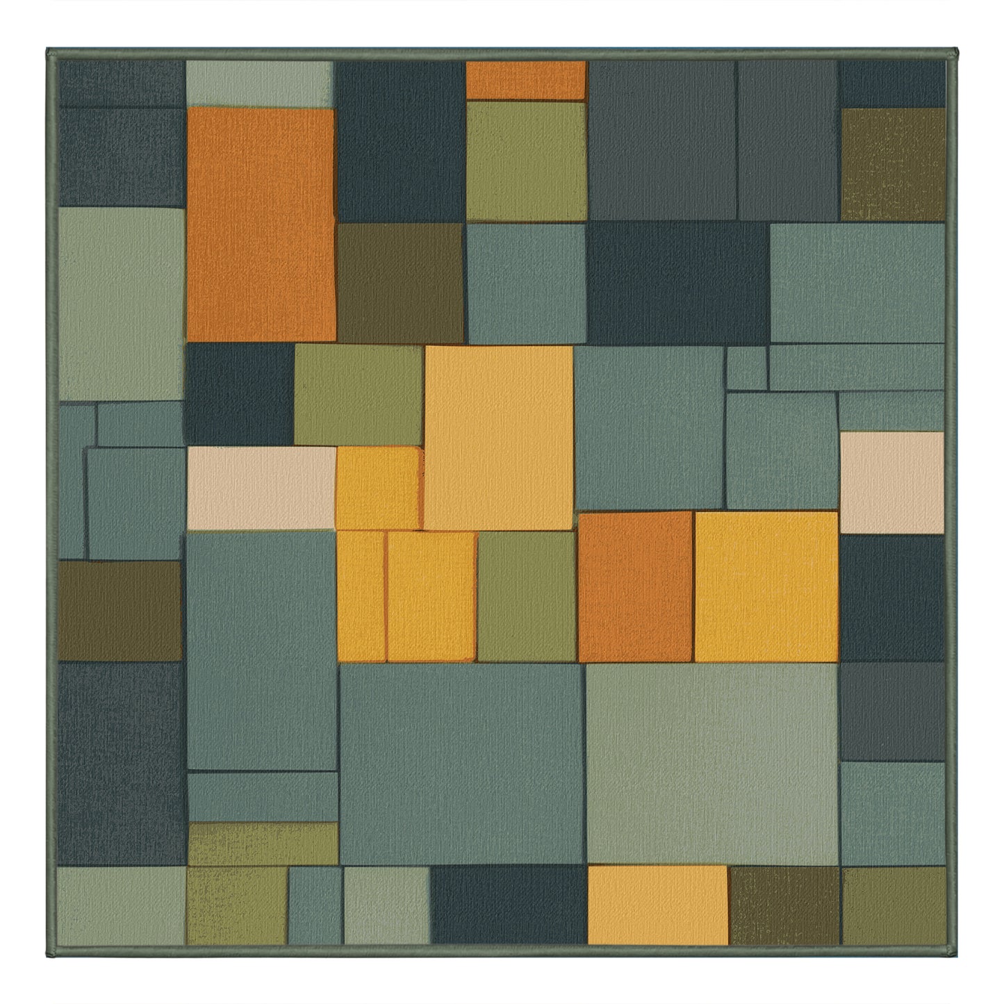 Blocky Earth Palette Rug