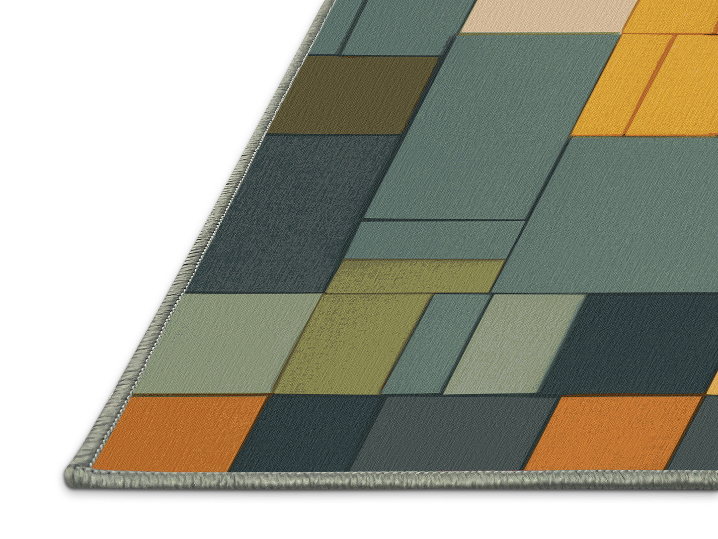 Blocky Earth Palette Rug