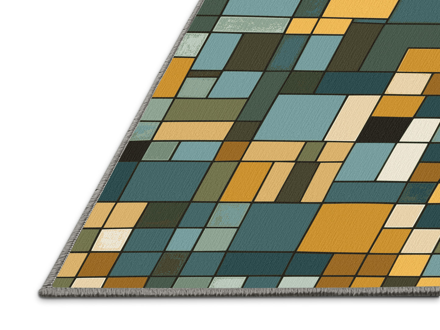 Colored Patchwork Rug