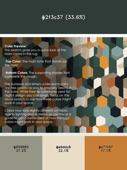 Earth Bound Pixels Rug