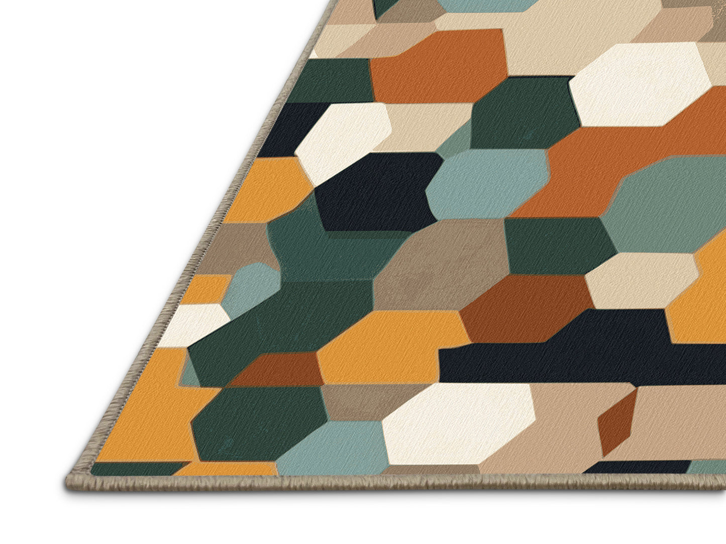 Earth Bound Pixels Rug