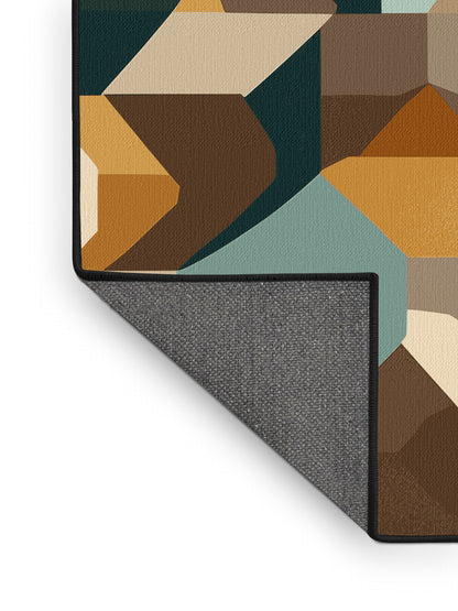 Cubic Plateaus Rug