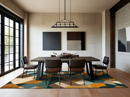 Cubic Plateaus Rug