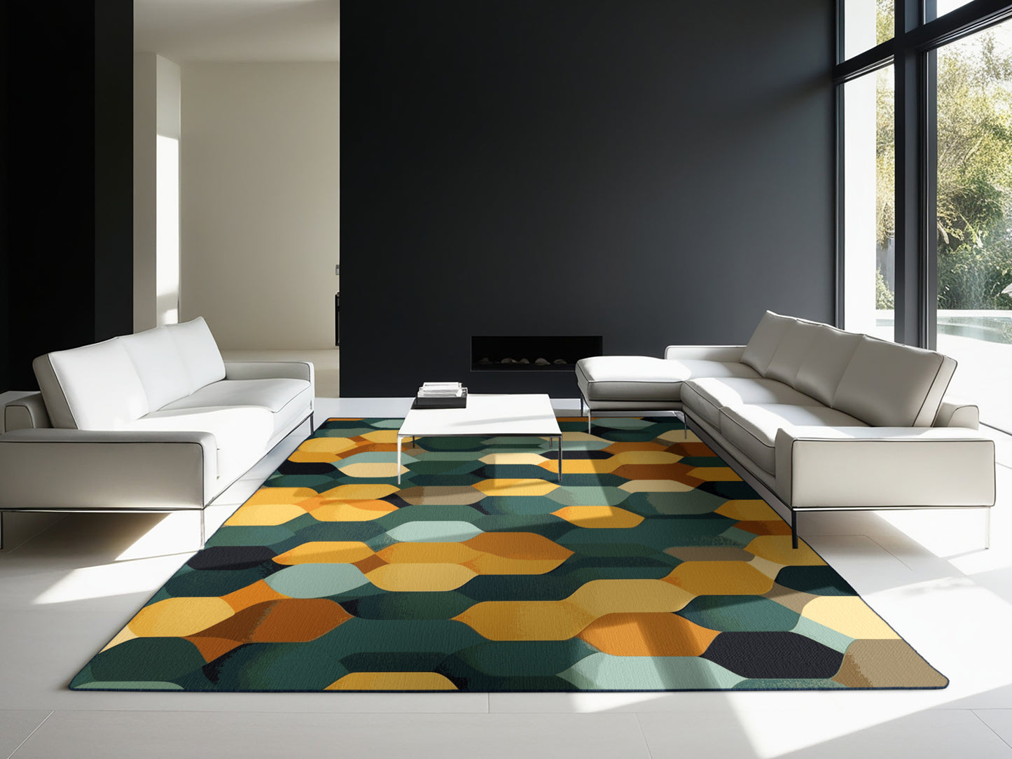 Grid Harmony Rug