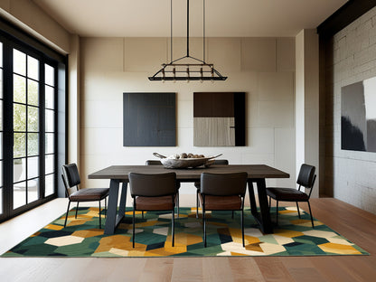 Earth Motif Matrix Rug