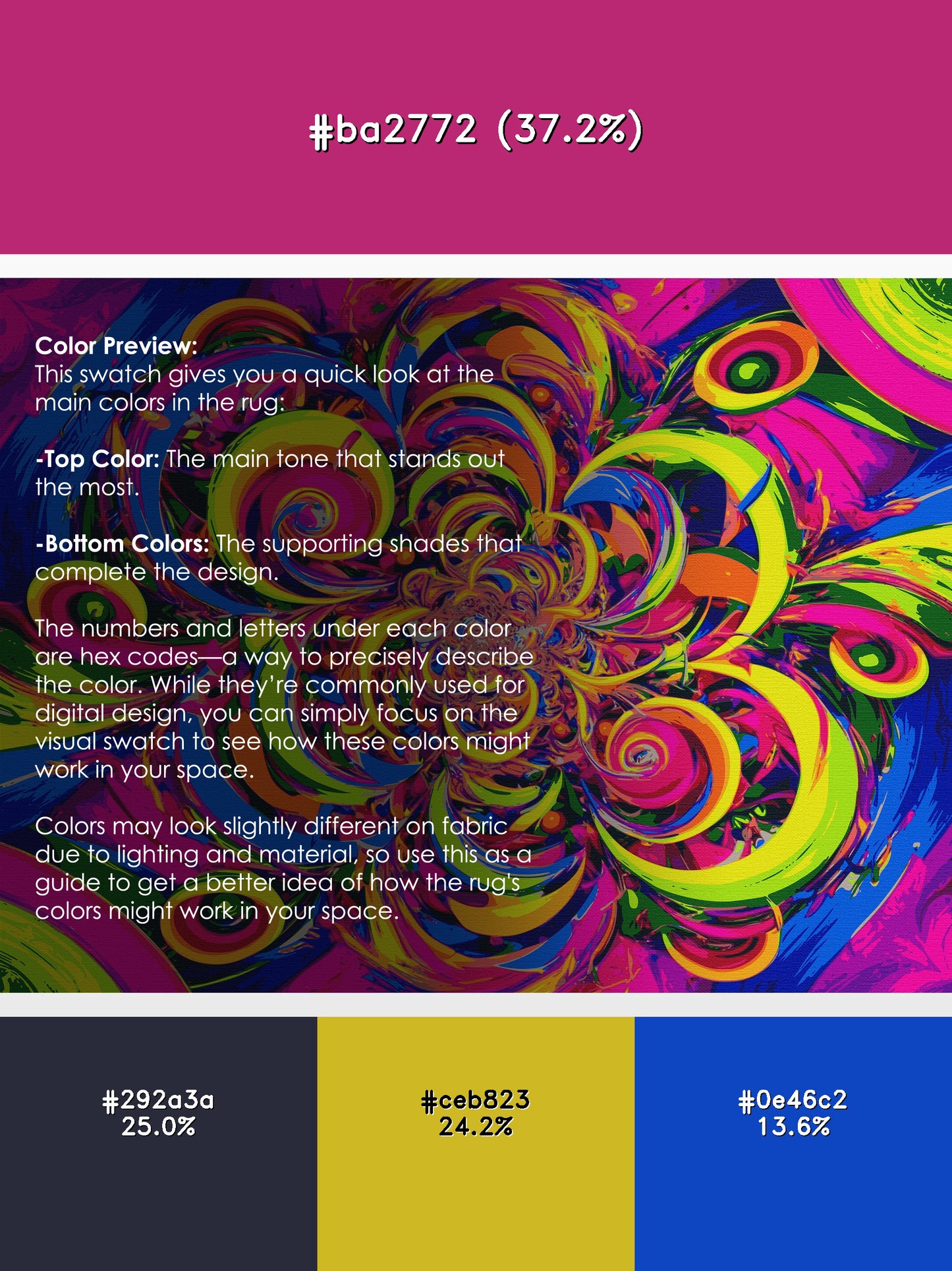 Kaleidoscope Burst Rug