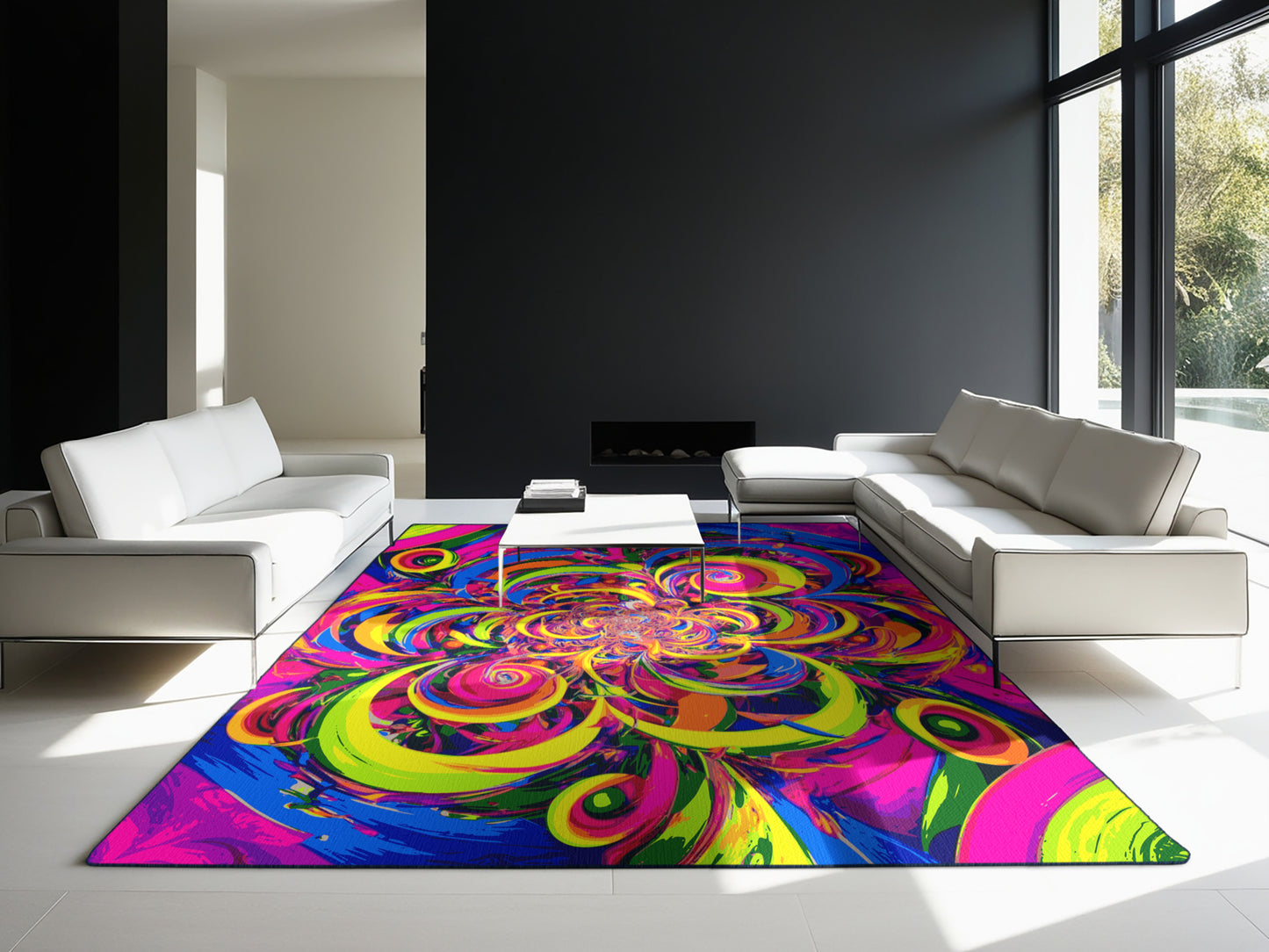 Kaleidoscope Burst Rug