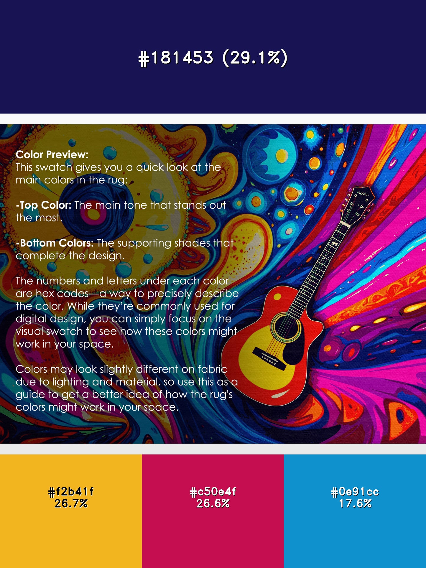 Rainbow Reverberation Rug