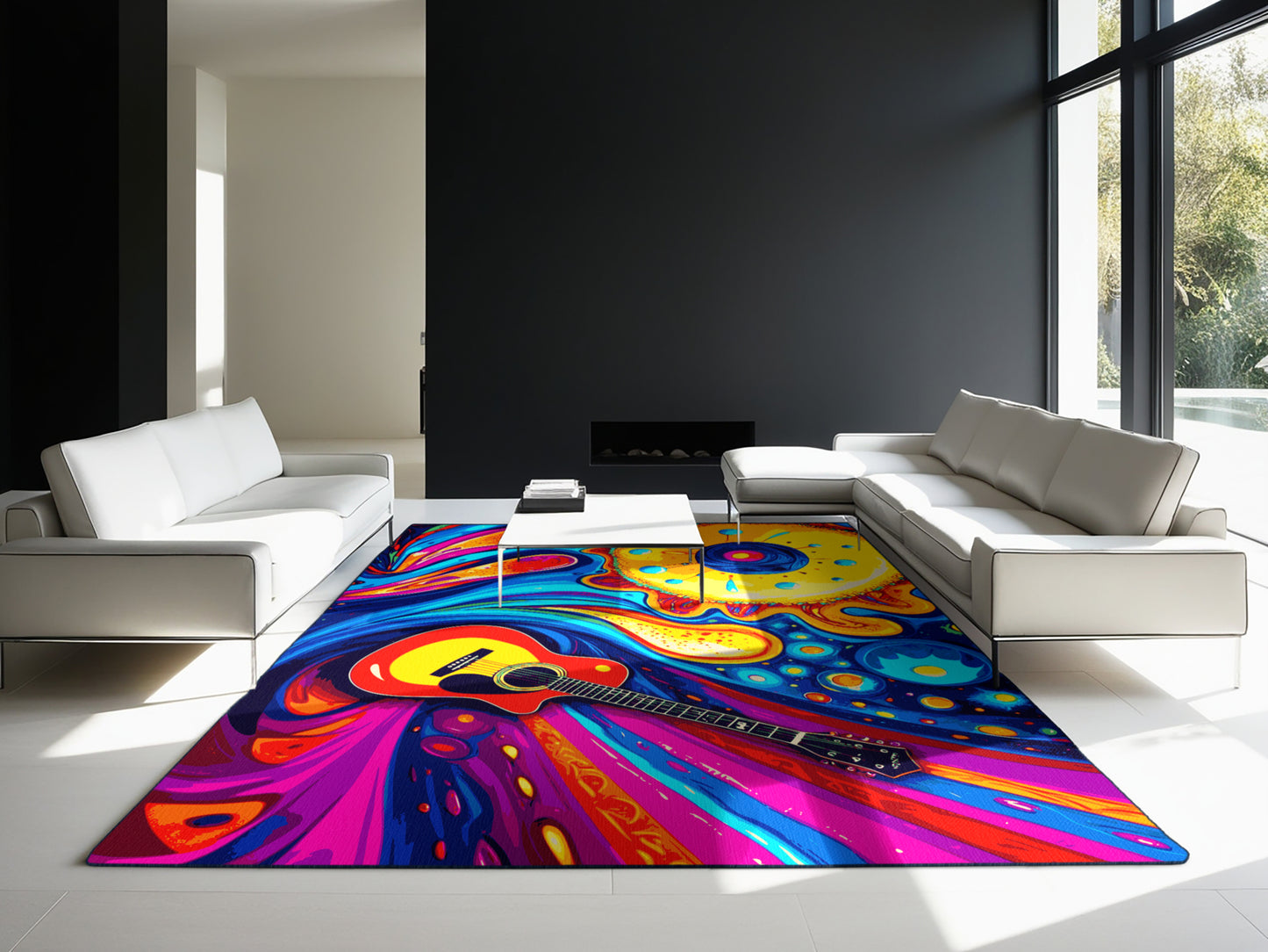 Rainbow Reverberation Rug